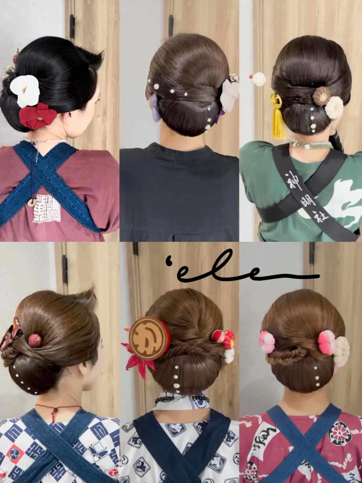 #お祭りヘアセット#祭りヘア#祭り髪型